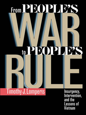 cover image of From People's War to People's Rule